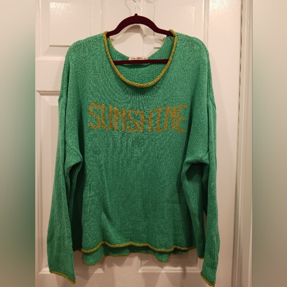 NATURAL LIFE Green Sunshine Sweater L/XL